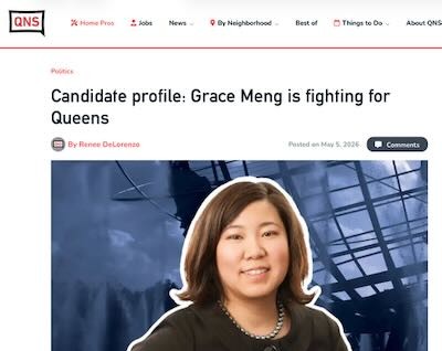 grace meng candidate for congress 6th district congress nyc nys queens vs chuck park